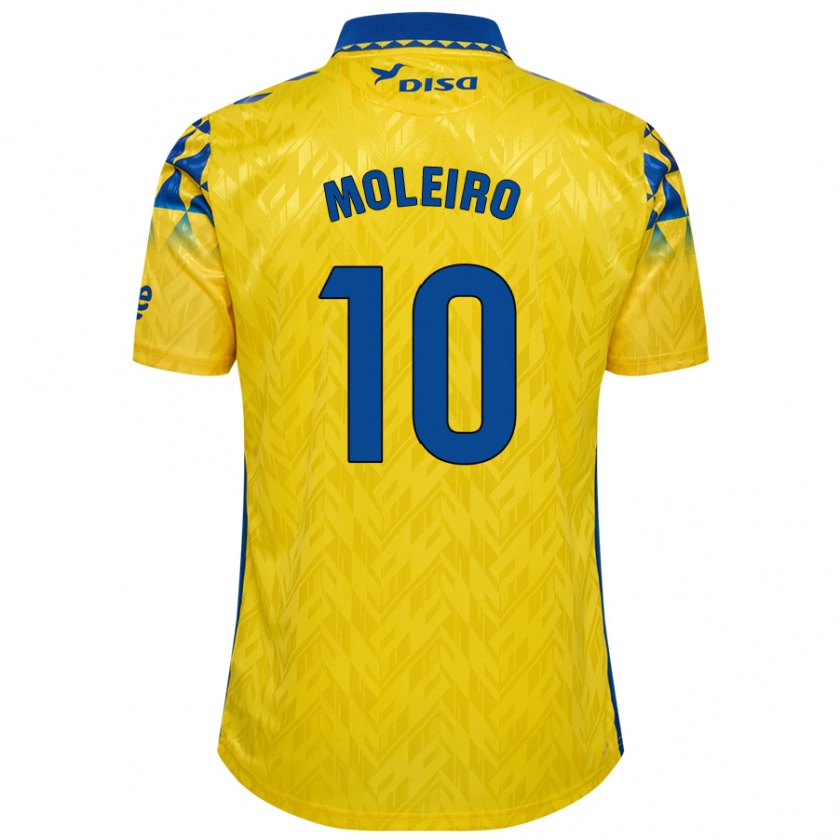 Kandiny Női Alberto Moleiro #10 Sárga Kék Hazai Jersey 2024/25 Mez Póló Ing