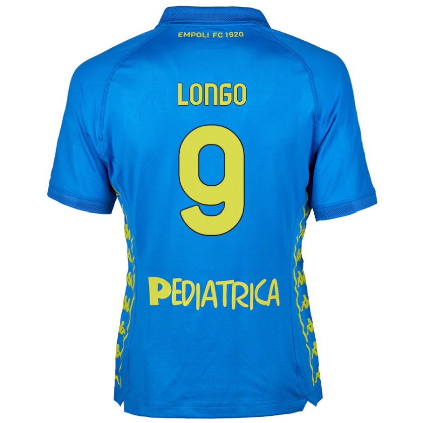 Kandiny Női Mattia Longo #9 Kék Hazai Jersey 2024/25 Mez Póló Ing