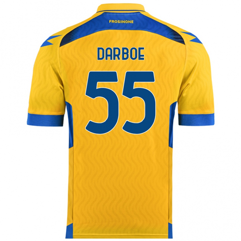 Kandiny Női Ebrima Darboe #55 Sárga Hazai Jersey 2024/25 Mez Póló Ing