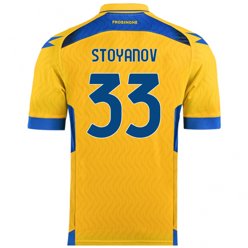 Kandiny Női Steliyan Stoyanov #33 Sárga Hazai Jersey 2024/25 Mez Póló Ing