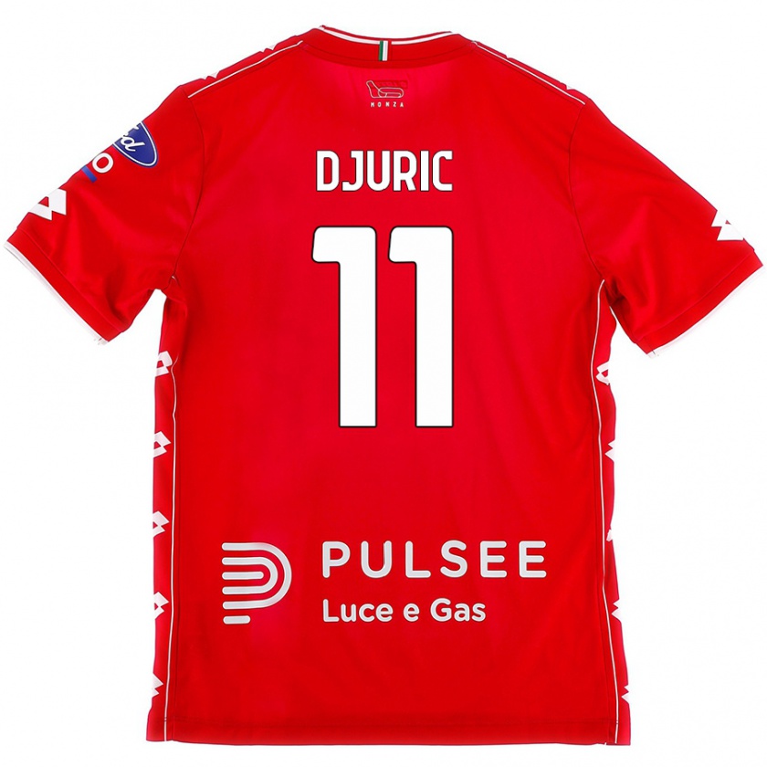 Kandiny Női Milan Djuric #11 Piros Fehér Hazai Jersey 2024/25 Mez Póló Ing