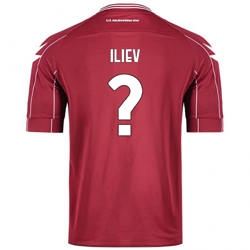 Kandiny Női Mario Iliev #0 Burgundia Hazai Jersey 2024/25 Mez Póló Ing