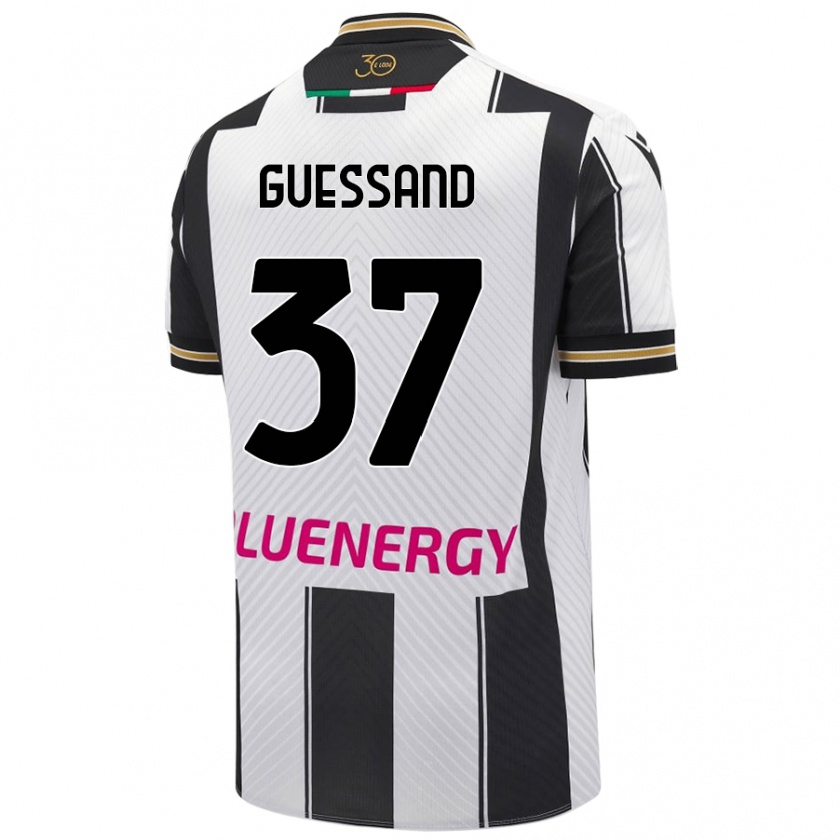 Kandiny Női Axel Guessand #37 Fehér Fekete Hazai Jersey 2024/25 Mez Póló Ing