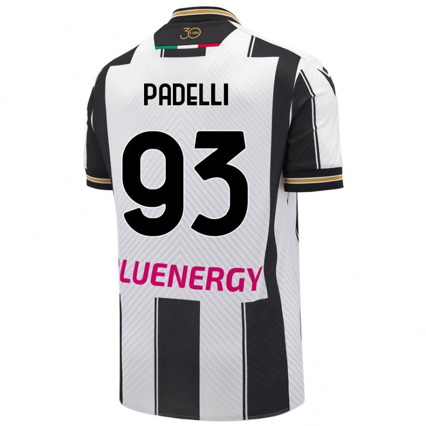 Kandiny Női Daniele Padelli #93 Fehér Fekete Hazai Jersey 2024/25 Mez Póló Ing