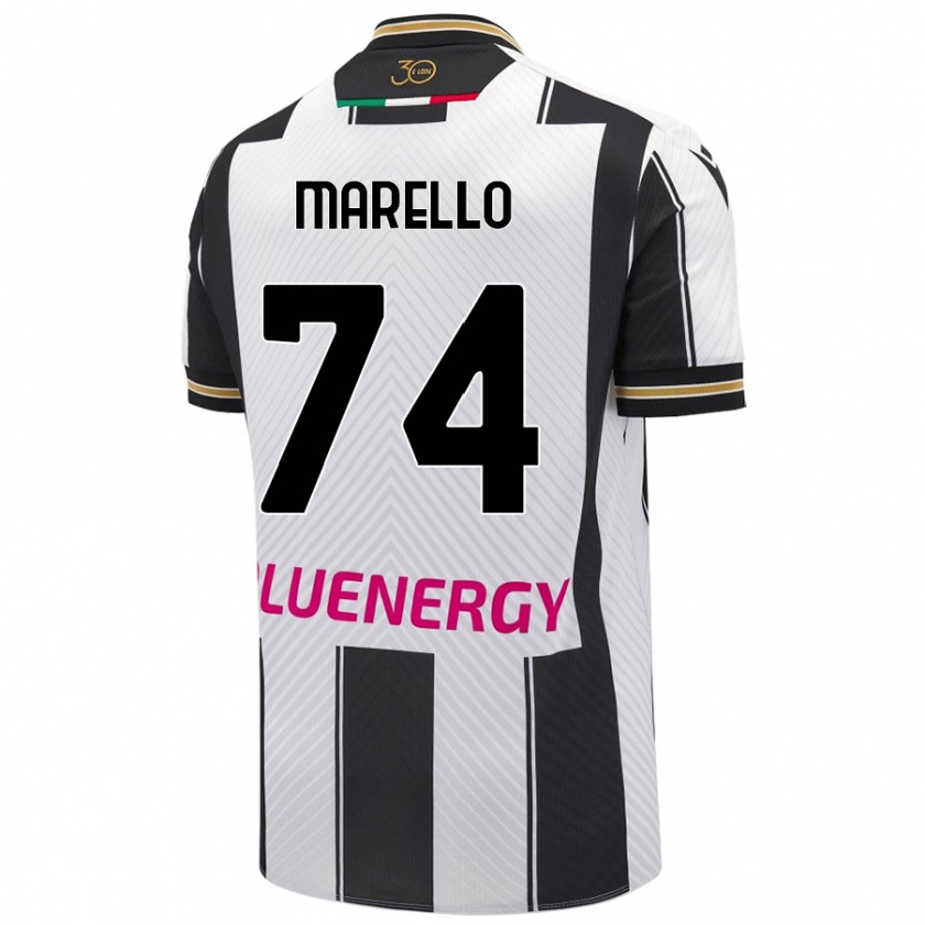 Kandiny Női Mattia Marello #74 Fehér Fekete Hazai Jersey 2024/25 Mez Póló Ing