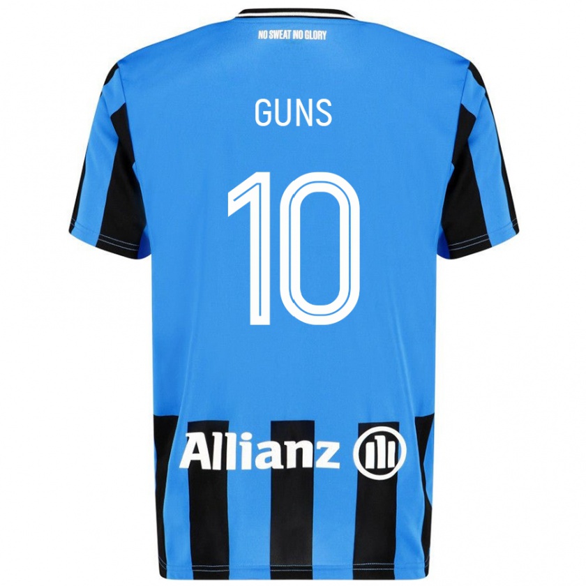 Kandiny Női Celien Guns #10 Égszínkék Fekete Hazai Jersey 2024/25 Mez Póló Ing