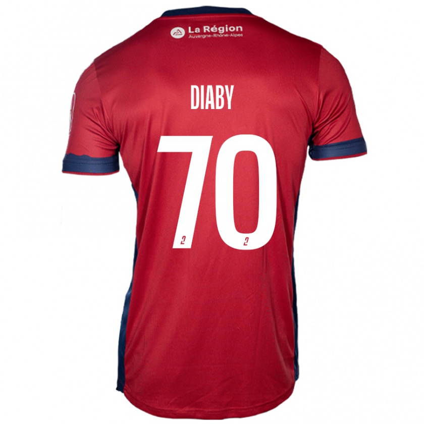 Kandiny Női Yadaly Diaby #70 Világos Bordó Hazai Jersey 2024/25 Mez Póló Ing