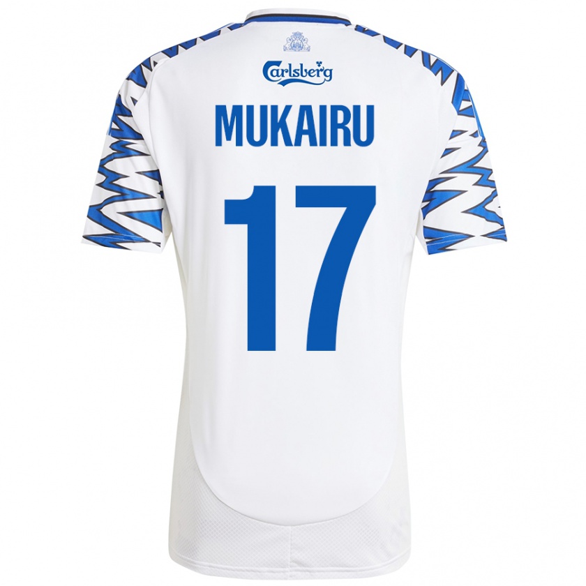 Kandiny Női Paul Mukairu #17 Fehér Ég Kék Hazai Jersey 2024/25 Mez Póló Ing