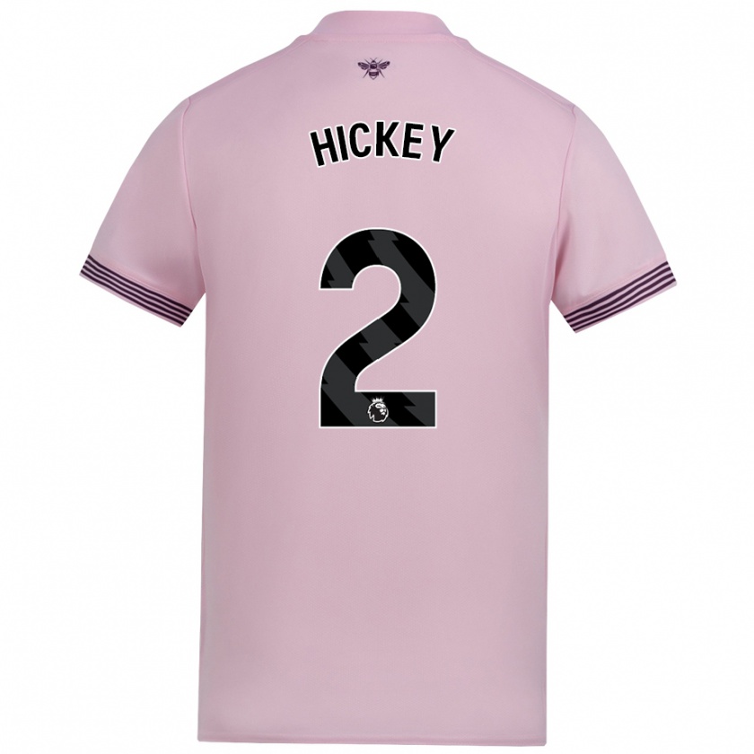 Kandiny Női Aaron Hickey #2 Rózsaszín Idegenbeli Jersey 2024/25 Mez Póló Ing