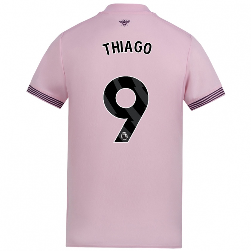 Kandiny Női Igor Thiago #9 Rózsaszín Idegenbeli Jersey 2024/25 Mez Póló Ing