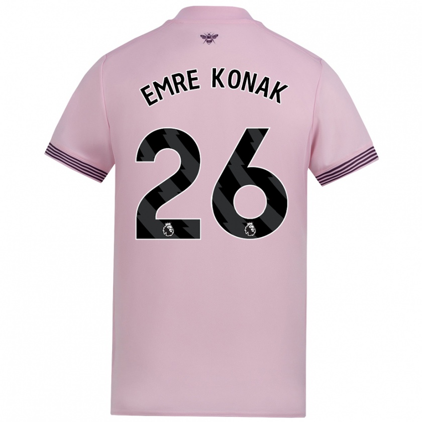 Kandiny Női Yunus Emre Konak #26 Rózsaszín Idegenbeli Jersey 2024/25 Mez Póló Ing