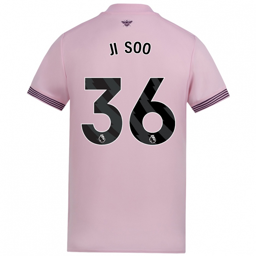 Kandiny Női Ji-Soo Kim #36 Rózsaszín Idegenbeli Jersey 2024/25 Mez Póló Ing