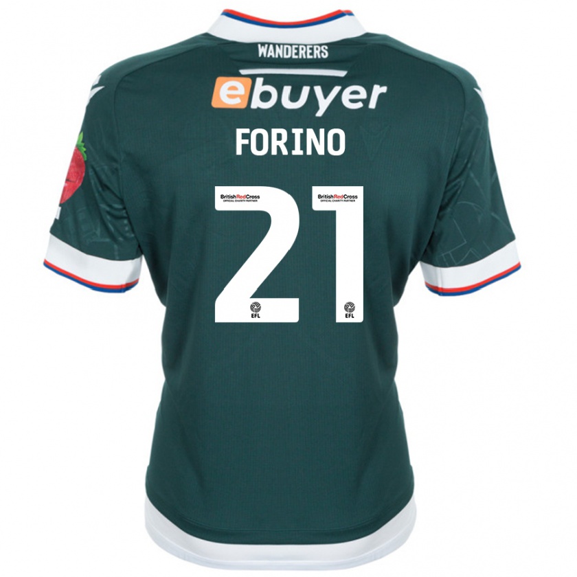 Kandiny Női Chris Forino #21 Sötétzöld Idegenbeli Jersey 2024/25 Mez Póló Ing