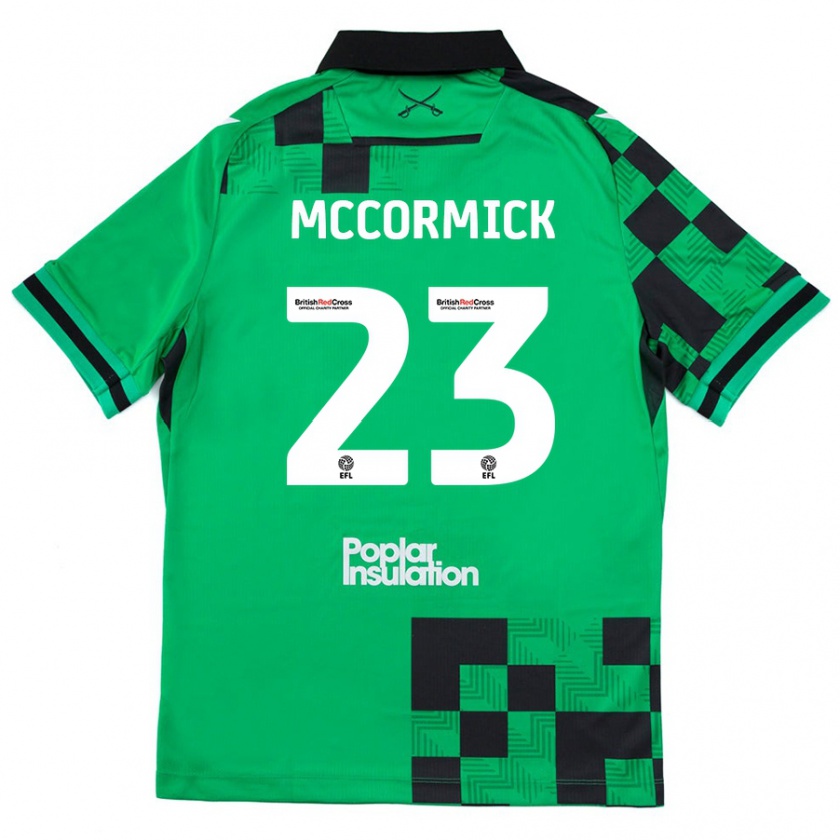 Kandiny Női Luke Mccormick #23 Zöld Fekete Idegenbeli Jersey 2024/25 Mez Póló Ing