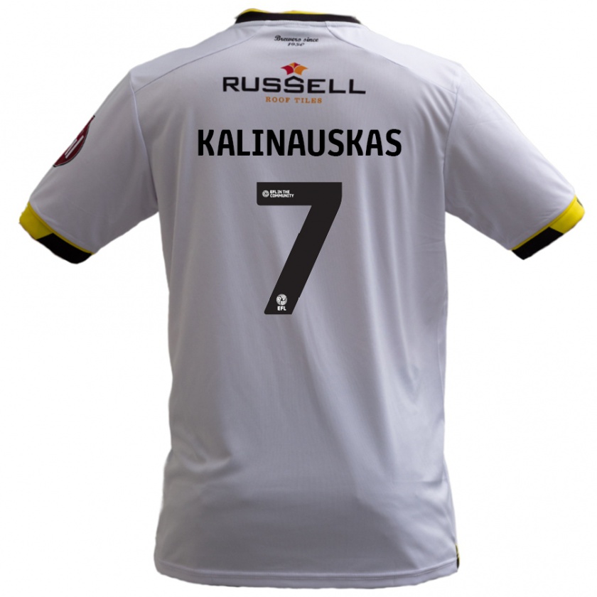 Kandiny Női Tomas Kalinauskas #7 Fehér Idegenbeli Jersey 2024/25 Mez Póló Ing