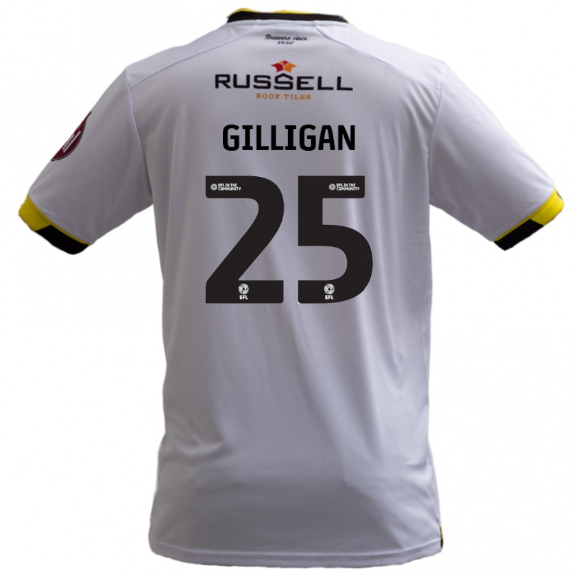 Kandiny Női Ciaran Gilligan #25 Fehér Idegenbeli Jersey 2024/25 Mez Póló Ing