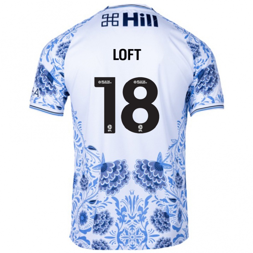 Kandiny Női Ryan Loft #18 Fehér Kék Idegenbeli Jersey 2024/25 Mez Póló Ing