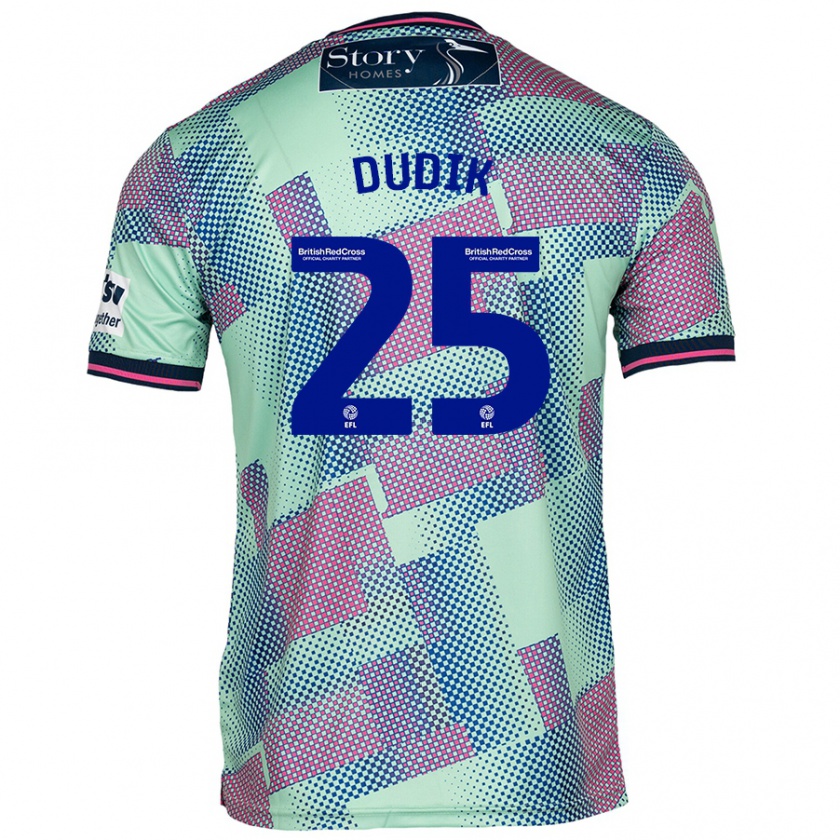 Kandiny Női Anton Dudik #25 Zöld Idegenbeli Jersey 2024/25 Mez Póló Ing