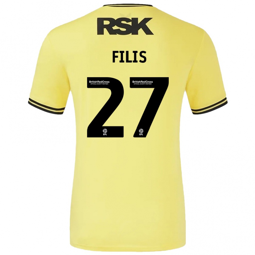 Kandiny Női Melisa Filis #27 Sárga Fekete Idegenbeli Jersey 2024/25 Mez Póló Ing