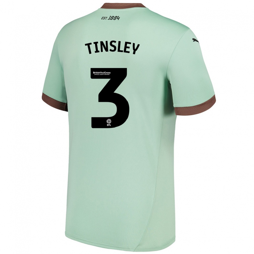 Kandiny Női Megan Tinsley #3 Halványzöld Idegenbeli Jersey 2024/25 Mez Póló Ing