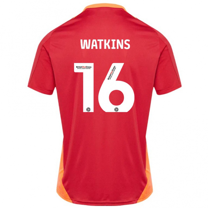 Kandiny Női Zoe Watkins #16 Kék Törtfehér Idegenbeli Jersey 2024/25 Mez Póló Ing