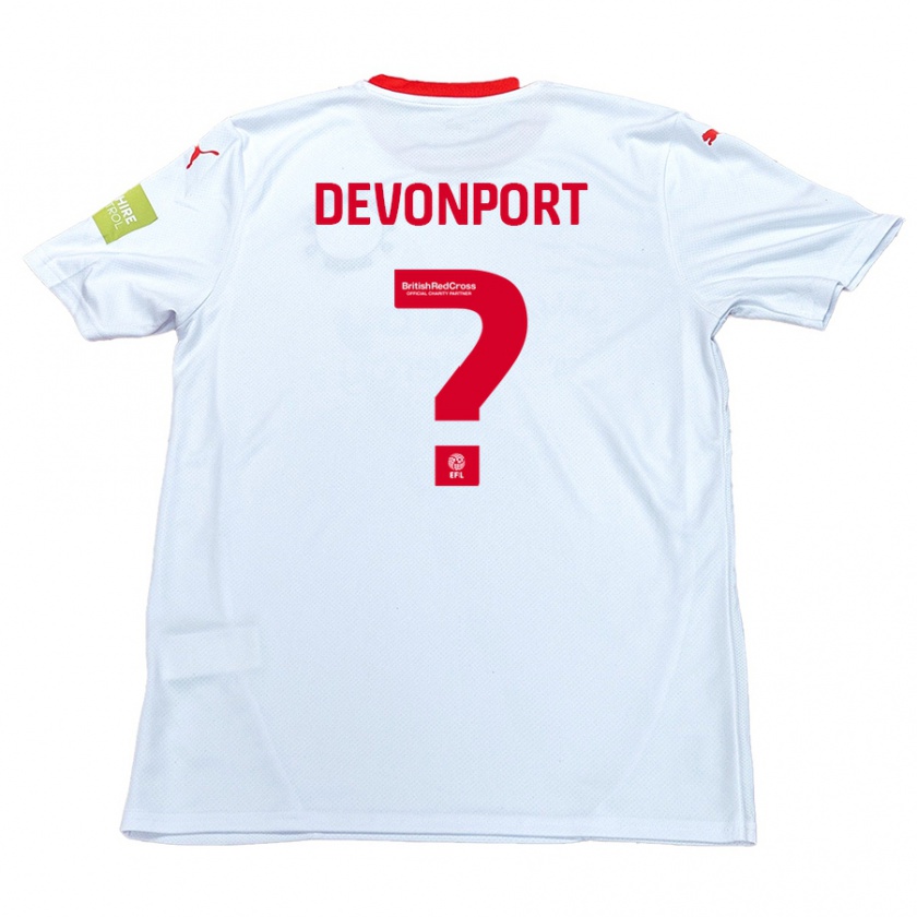 Kandiny Női Owen Devonport #0 Fehér Idegenbeli Jersey 2024/25 Mez Póló Ing