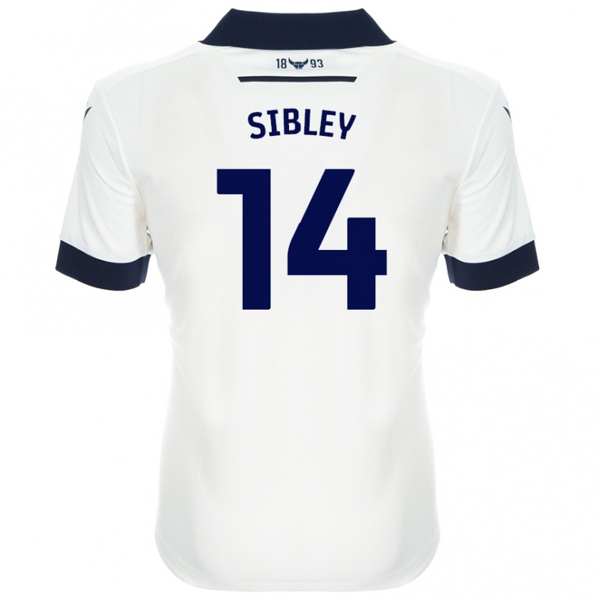 Kandiny Női Louie Sibley #14 Fehér Sötétkék Idegenbeli Jersey 2024/25 Mez Póló Ing