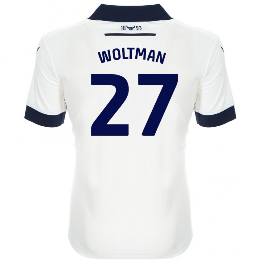 Kandiny Női Max Woltman #27 Fehér Sötétkék Idegenbeli Jersey 2024/25 Mez Póló Ing