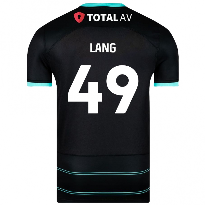 Kandiny Női Callum Lang #49 Fekete Idegenbeli Jersey 2024/25 Mez Póló Ing