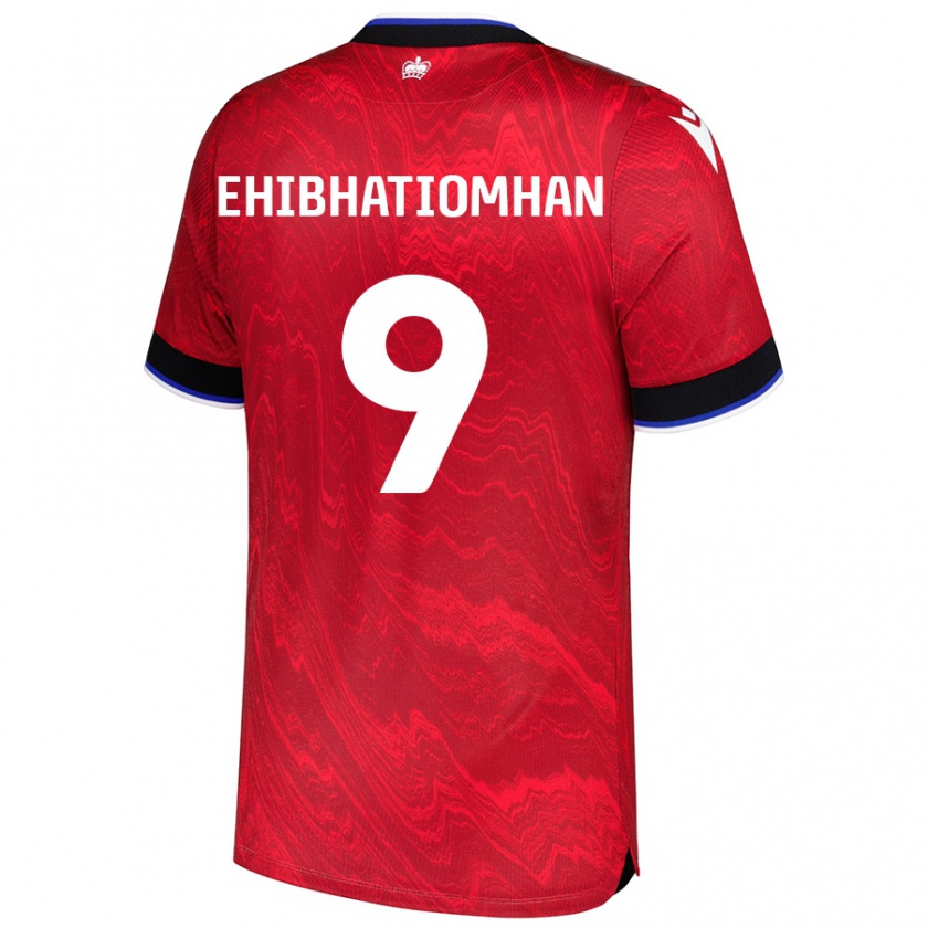 Kandiny Női Kelvin Ehibhatiomhan #9 Piros Fekete Idegenbeli Jersey 2024/25 Mez Póló Ing