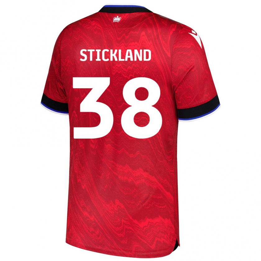 Kandiny Női Michael Stickland #38 Piros Fekete Idegenbeli Jersey 2024/25 Mez Póló Ing