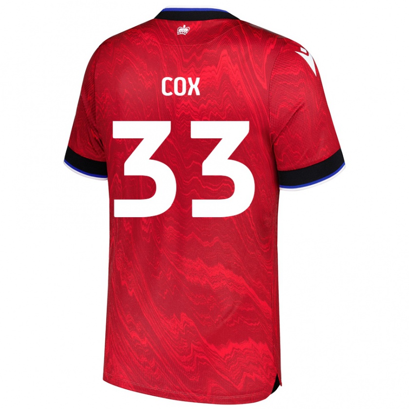 Kandiny Női Bella Cox #33 Piros Fekete Idegenbeli Jersey 2024/25 Mez Póló Ing