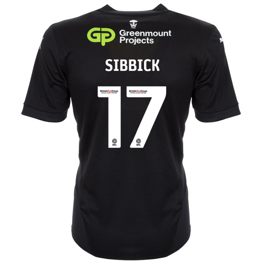 Kandiny Női Toby Sibbick #17 Fekete Idegenbeli Jersey 2024/25 Mez Póló Ing