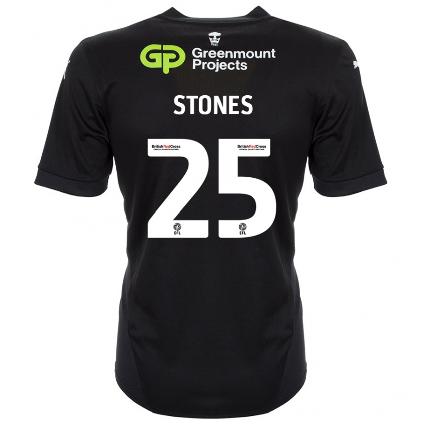 Kandiny Női Josh Stones #25 Fekete Idegenbeli Jersey 2024/25 Mez Póló Ing