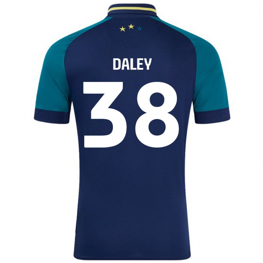 Kandiny Női Luke Daley #38 Navy Sötétzöld Idegenbeli Jersey 2024/25 Mez Póló Ing