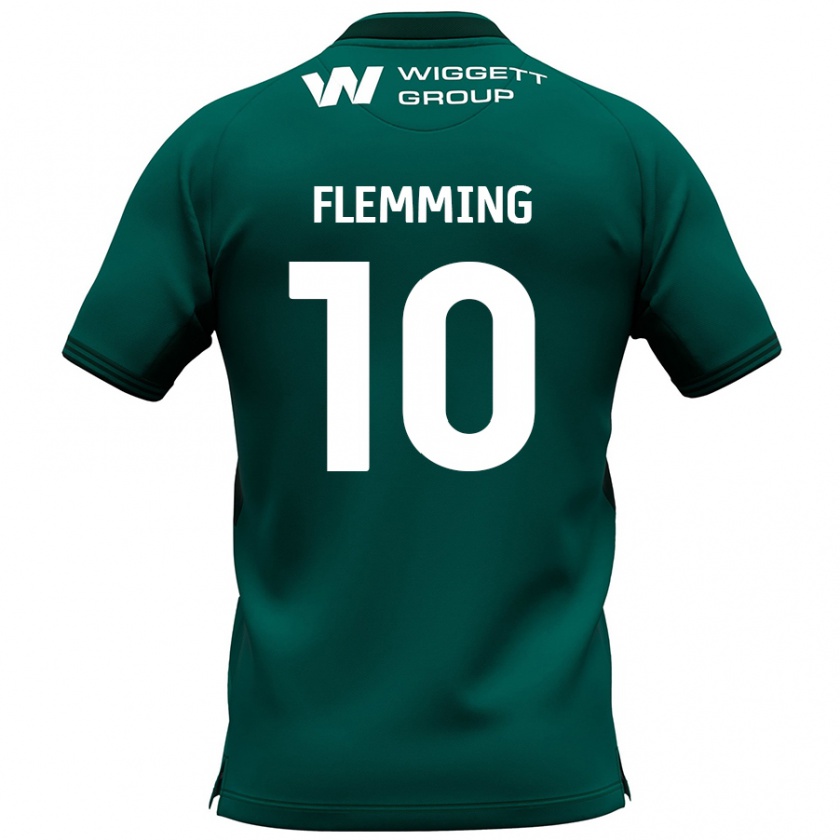 Kandiny Női Zian Flemming #10 Zöld Idegenbeli Jersey 2024/25 Mez Póló Ing