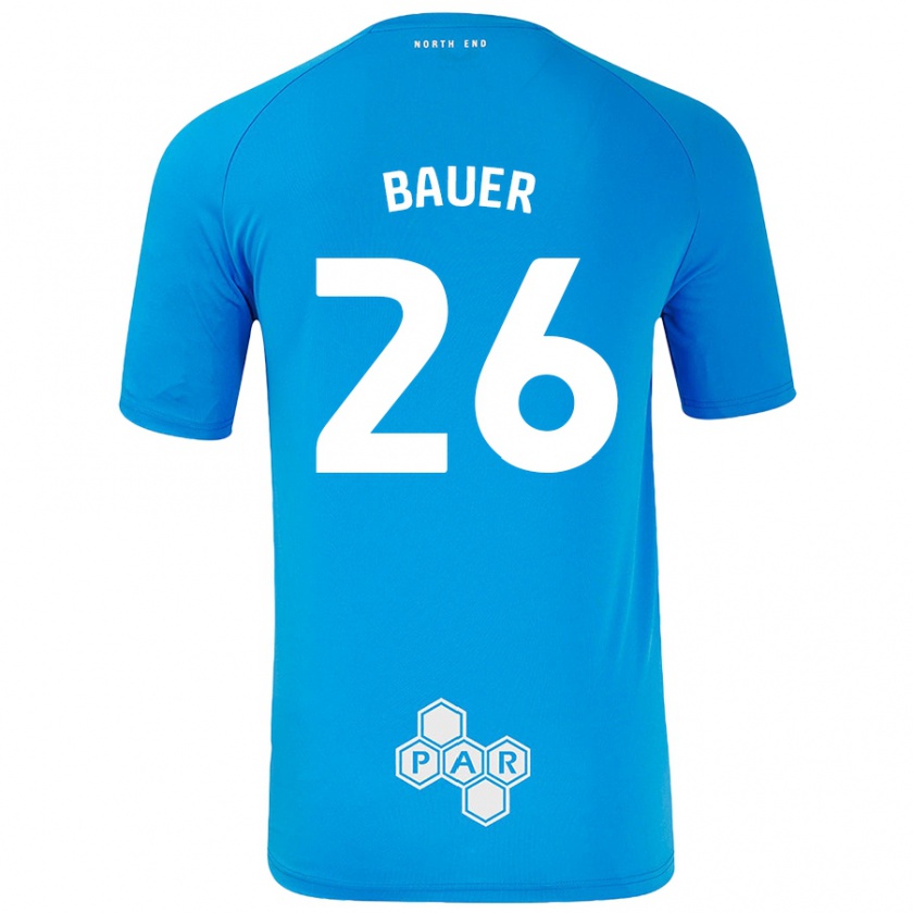 Kandiny Női Patrick Bauer #26 Égszínkék Idegenbeli Jersey 2024/25 Mez Póló Ing