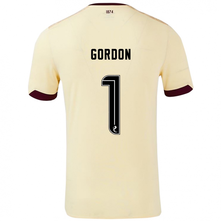 Kandiny Női Craig Gordon #1 Krémes Bordó Idegenbeli Jersey 2024/25 Mez Póló Ing