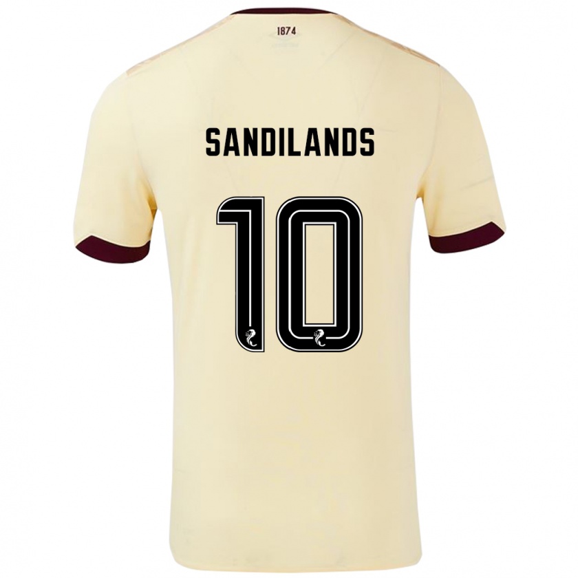 Kandiny Női Callum Sandilands #10 Krémes Bordó Idegenbeli Jersey 2024/25 Mez Póló Ing