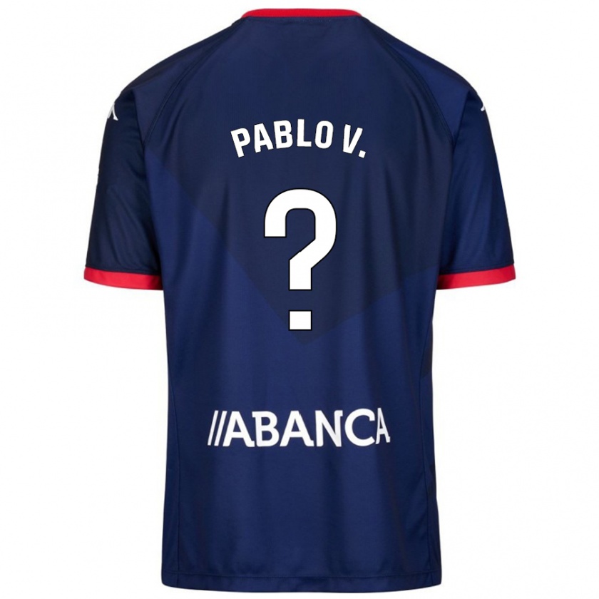 Kandiny Női Pablo Vázquez #15 Sötétkék Idegenbeli Jersey 2024/25 Mez Póló Ing