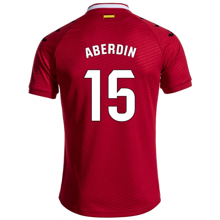 Kandiny Női Nabil Aberdin #15 Sötét Vörös Idegenbeli Jersey 2024/25 Mez Póló Ing