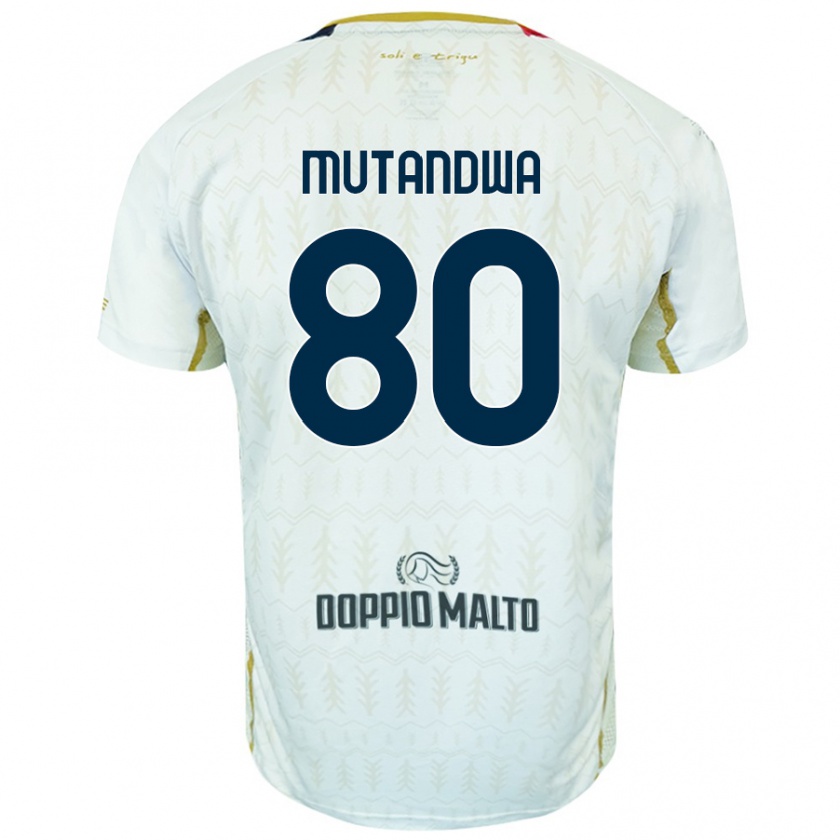 Kandiny Női Kingstone Mutandwa #80 Fehér Idegenbeli Jersey 2024/25 Mez Póló Ing