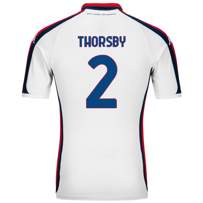 Kandiny Női Morten Thorsby #2 Fehér Idegenbeli Jersey 2024/25 Mez Póló Ing