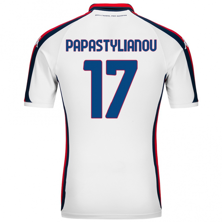 Kandiny Női Lysandros Andreas Papastylianou #17 Fehér Idegenbeli Jersey 2024/25 Mez Póló Ing