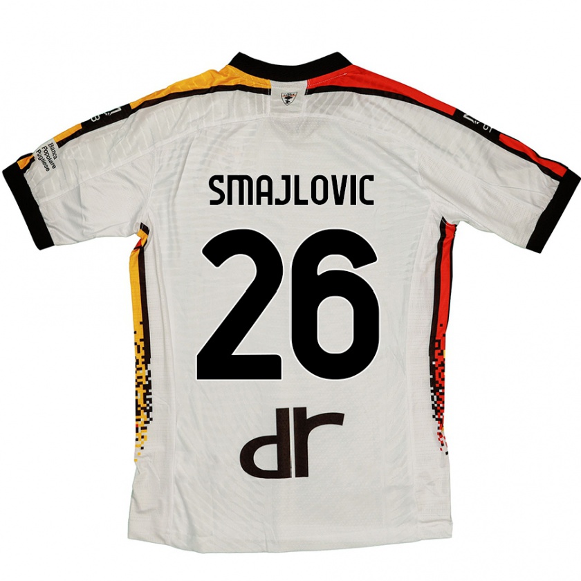 Kandiny Női Zinedin Smajlovic #26 Fehér Fekete Idegenbeli Jersey 2024/25 Mez Póló Ing