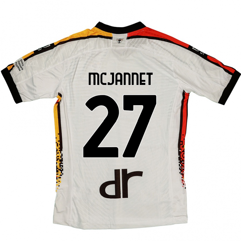 Kandiny Női Ed Mcjannet #27 Fehér Fekete Idegenbeli Jersey 2024/25 Mez Póló Ing