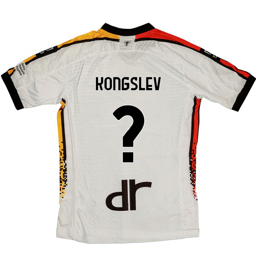 Kandiny Női Frederik Kongslev #0 Fehér Fekete Idegenbeli Jersey 2024/25 Mez Póló Ing