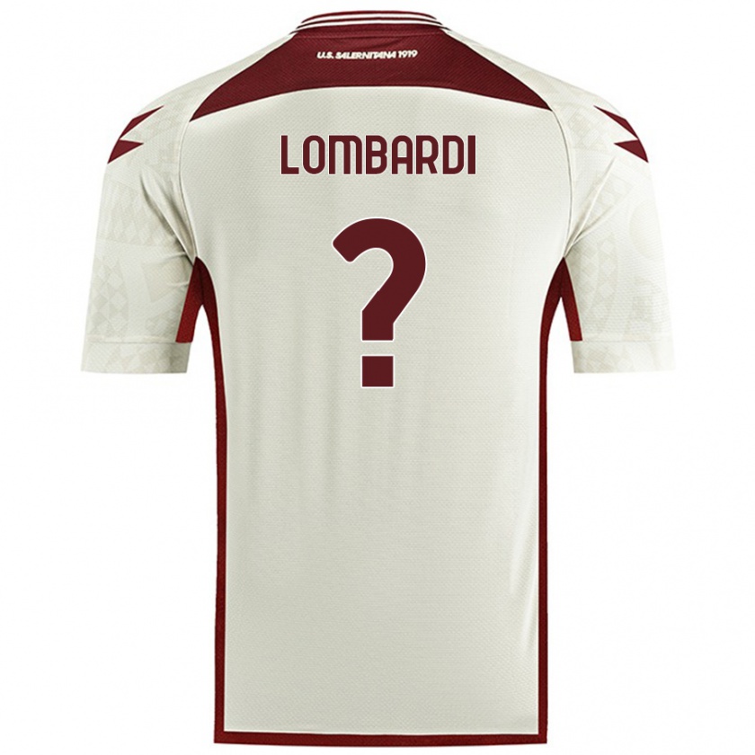 Kandiny Női Lorenzo Lombardi #0 Krém Színű Idegenbeli Jersey 2024/25 Mez Póló Ing