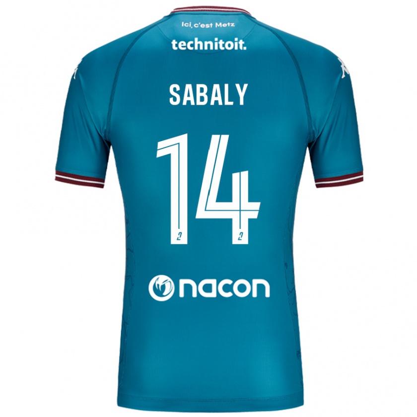 Kandiny Női Cheikh Sabaly #14 Bleu Benzin Idegenbeli Jersey 2024/25 Mez Póló Ing