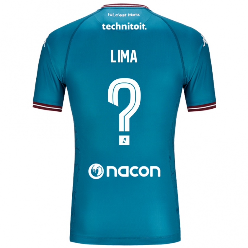 Kandiny Női Edson Lima #0 Bleu Benzin Idegenbeli Jersey 2024/25 Mez Póló Ing